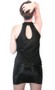 Sequin Strap Black Mini Dress