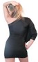 Stylish Asymmetrical Black One Shoulder Party Mini Dress