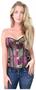Purple Fantasy Brocade Corset Top
