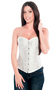 White Floral Tapestry Bridal Corset Top