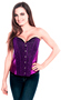 Vibrant Purple Sequin Burlesque Party Corset Top