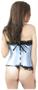 Trimmed Lace Blue Burlesque Corset