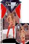 Sheer thigh high with back seam red