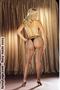 Fishnet panty hose with back seam black