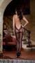Sheer Halter Bodystocking With Lace Trim