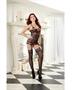 Sheer Garter Dress with Lace Design
