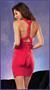 Stretch Jersey Ruched Front Mid Thigh Length Versatile Dress Red