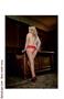 Stretch lace open crotch short