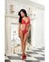 Venice Embroidered Applique Teddy w/Adjustable Shoulder Straps Red