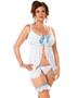 Bridal Babydoll, Panty and Leg Garter