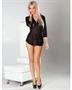 Mesh Boyfriend Button Up Shirt with Satin Cuffs
