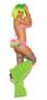 Neon Nites Lycra String Bra Top and Tutu Panty