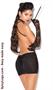 Vivace deep v mini dress black