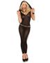 Vivace Opaque Footless Bodystocking with Hood