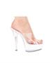 Ellie shoes, vantiy 6" pump 2" platform clear