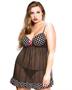 Polka Dot Underwire Babydoll and G-String