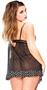 Polka Dot Underwire Babydoll and G-String