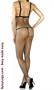 Diamond net open cup bodystocking