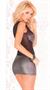 Mesh and Metallic Mini Dress