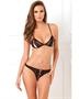 Lace Peek a Boo and Crotchless Thong