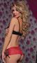 Lace Open Crotch Thong