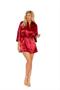 Charmeuse kimono robe with 3/4 sleeves - Plus