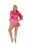 Charmeuse kimono robe with 3/4 sleeves - Plus