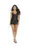 Charmeuse chemise with deep V front