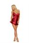 Charmeuse chemise with deep V front