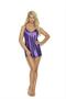 Charmeuse chemise with deep V front