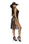 Crochet swim cover-up dress with side slits.