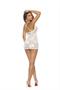 Scalloped babydoll with deep V front - Plus