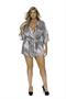 Charmeuse kimono robe with 3/4 sleeves - Plus