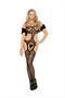 Crochet suspender bodystocking