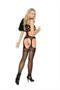 Crochet suspender bodystocking