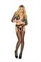 Crochet suspender pantyhose