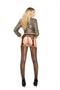 Crochet suspender pantyhose