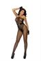 Crochet bodystocking with halter neck and open crotch,