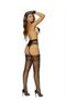 Crochet suspender pantyhose.