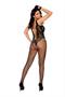 Diamond net and lace bodystocking