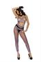 Fence net cami top with buttons and matching leggings.