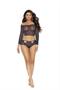 Crochet off the shoulder long sleeve cami top and matching booty shorts.