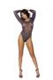 Crichet off the shoulder long sleeve teddy.