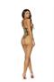Sheer leopard teddy with strappy detail.
