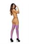 Fishnet thigh high with lace pattern