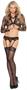 Lace garter belt and matching thong