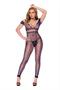 Crochet net footless bodystocking