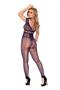 Crochet net footless bodystocking