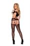 Crochet net suspender bodystocking