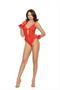 Mesh and lace teddy embellished with bows